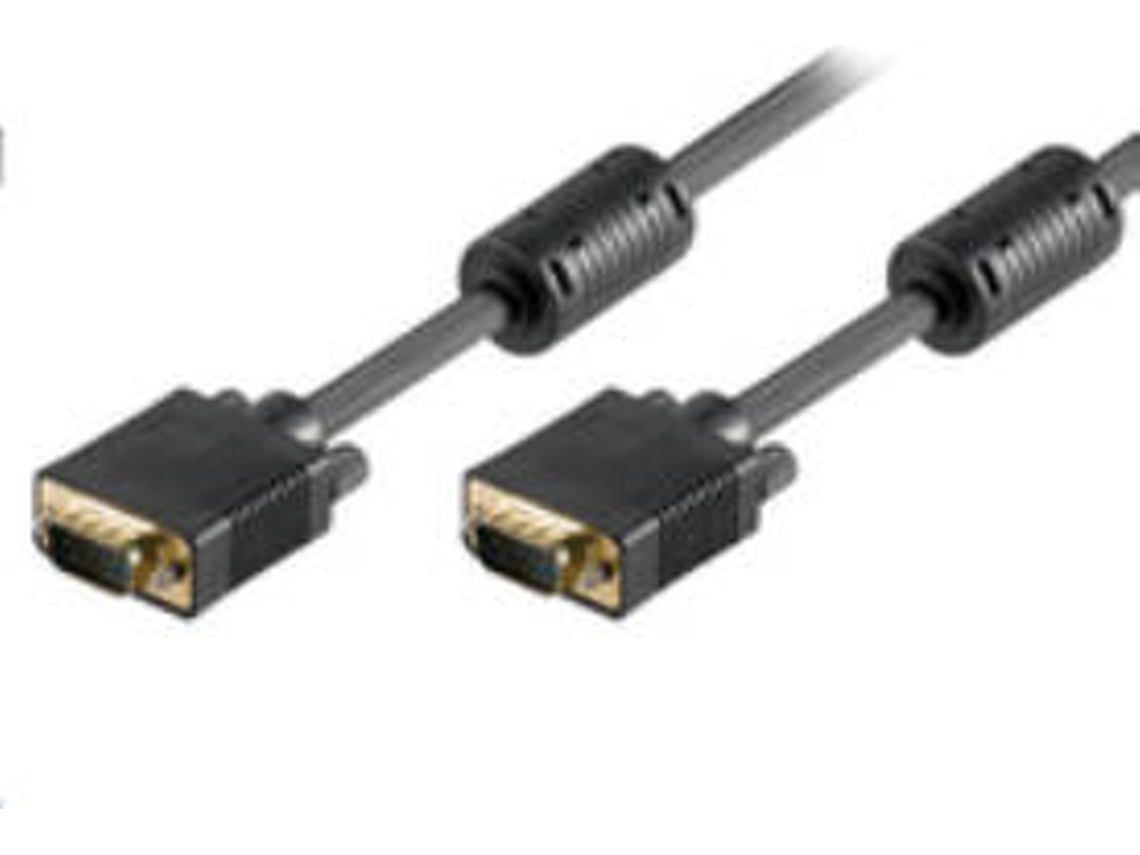 Cabo de Vídeo MICROCONNECT (VGA - 3 m - Preto)