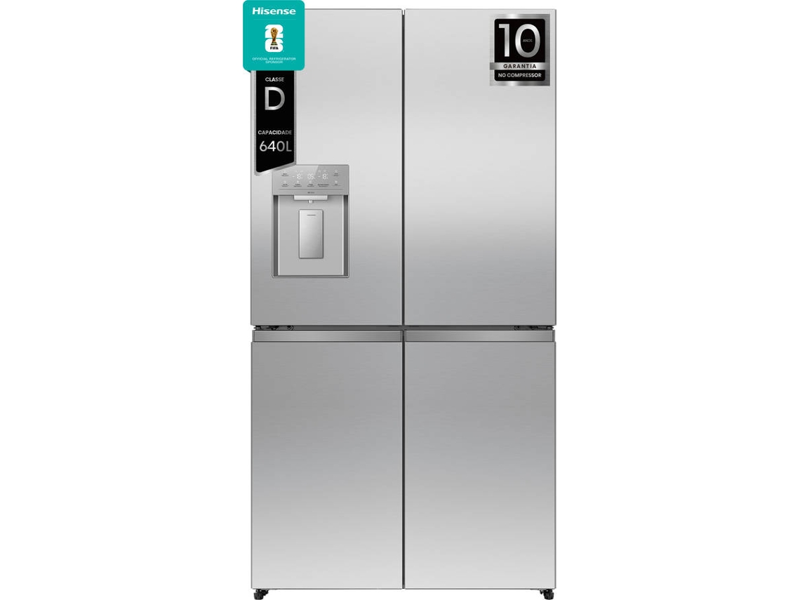 Frigorífico Americano HISENSE RQ5P640SYSD Cross Door (No Frost - 179 cm - 640 L - Inox)