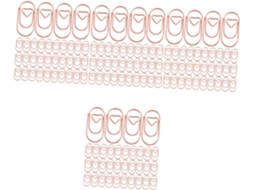 Clipes decorativos metálicos Uonlytech em formato compacto para mesa e artigos de papelaria. Organização prática e compacta.