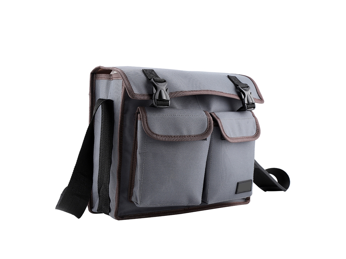 Bolsa para Ferramentas de Linha de Ombro em Têxtil Oxford Espessado Cinza | S/MARCA