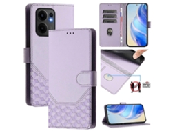 25-26 Honeycomb Embossing Rfid Leather Phone Case