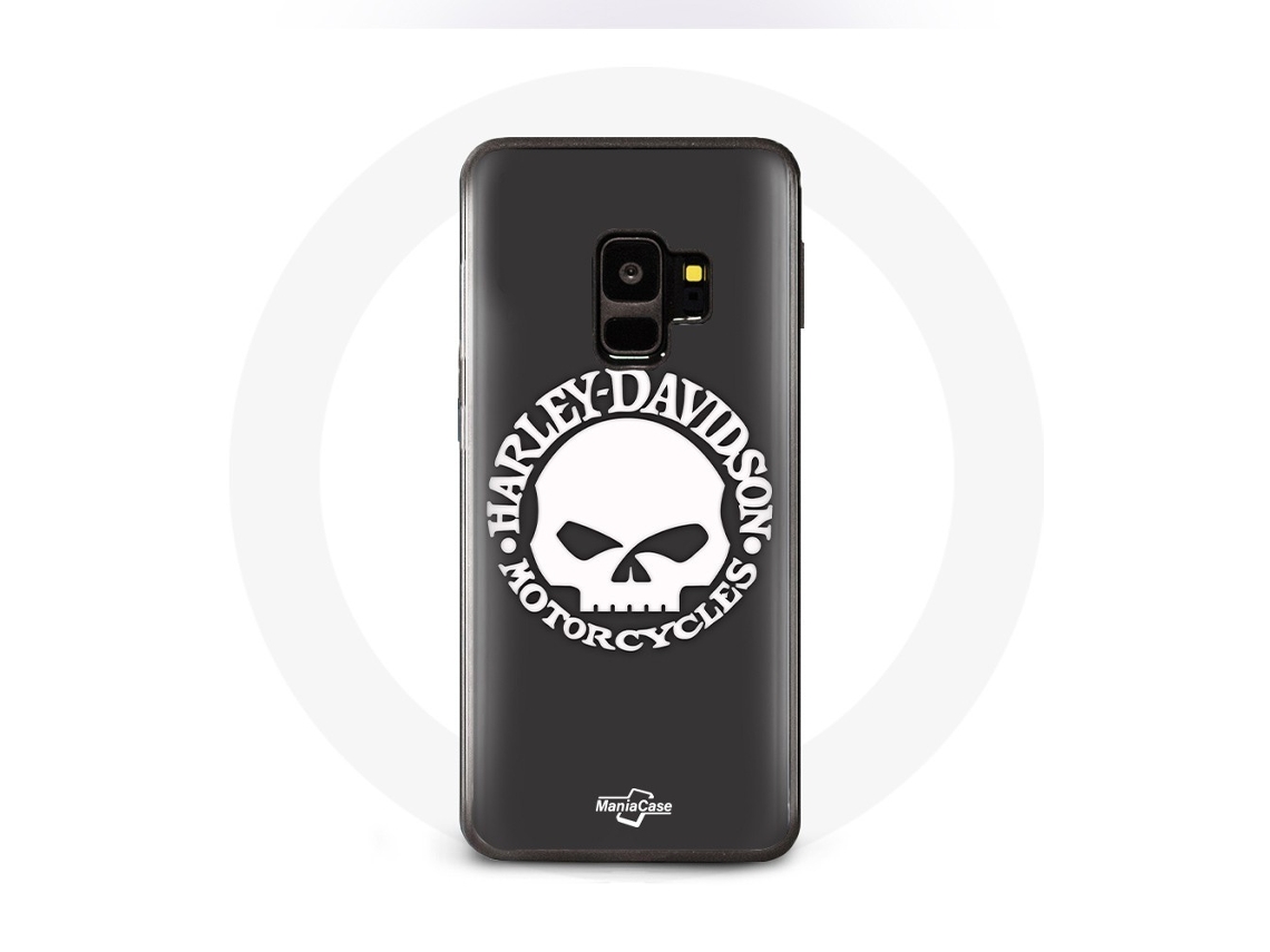 Capa para Samsung Galaxy S9 plus Crânio Harley Davidson Motors