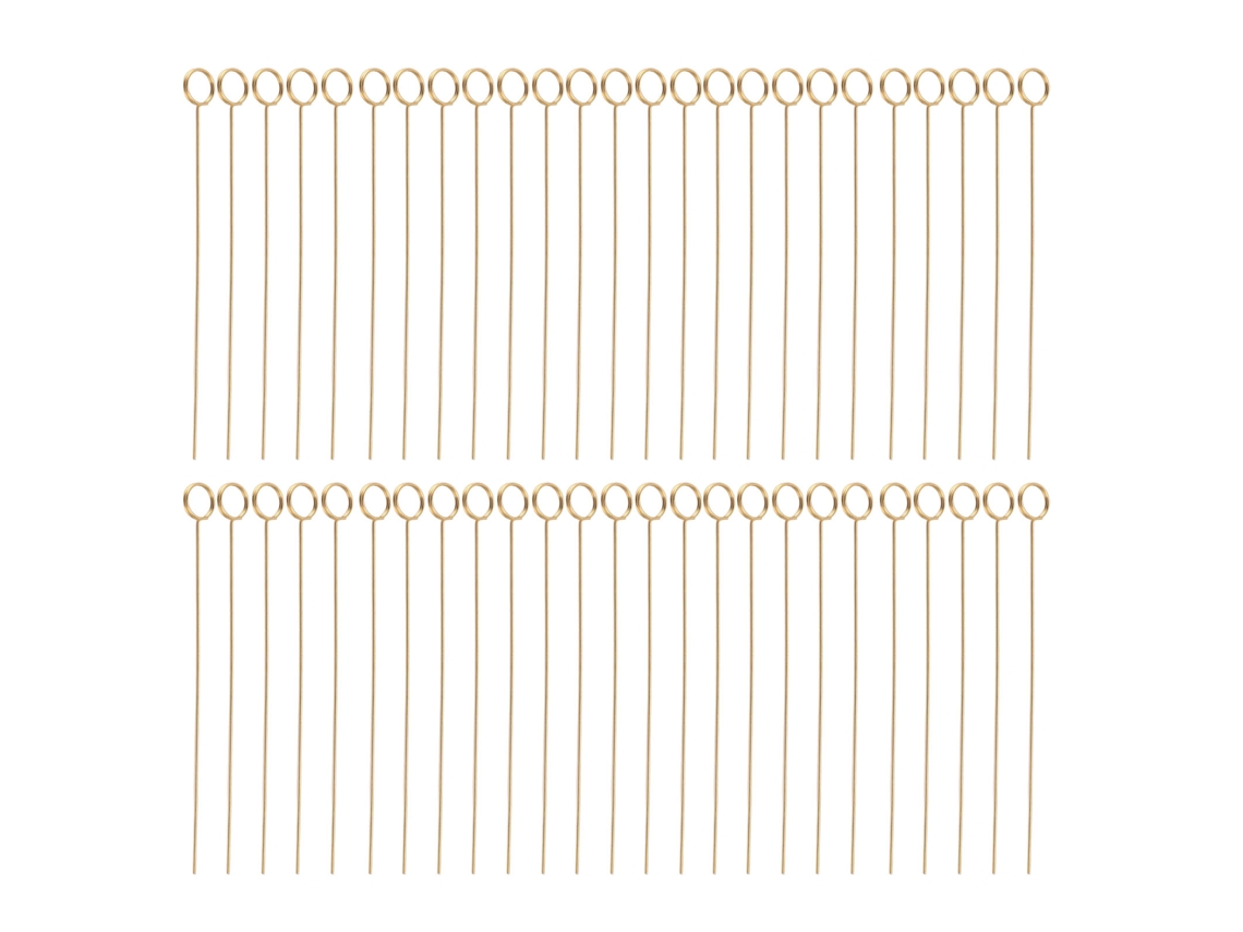 50pcs Suportes de Cartão Floral de Fio de Metal Dourado Reutilizáveis 6in para Casamento