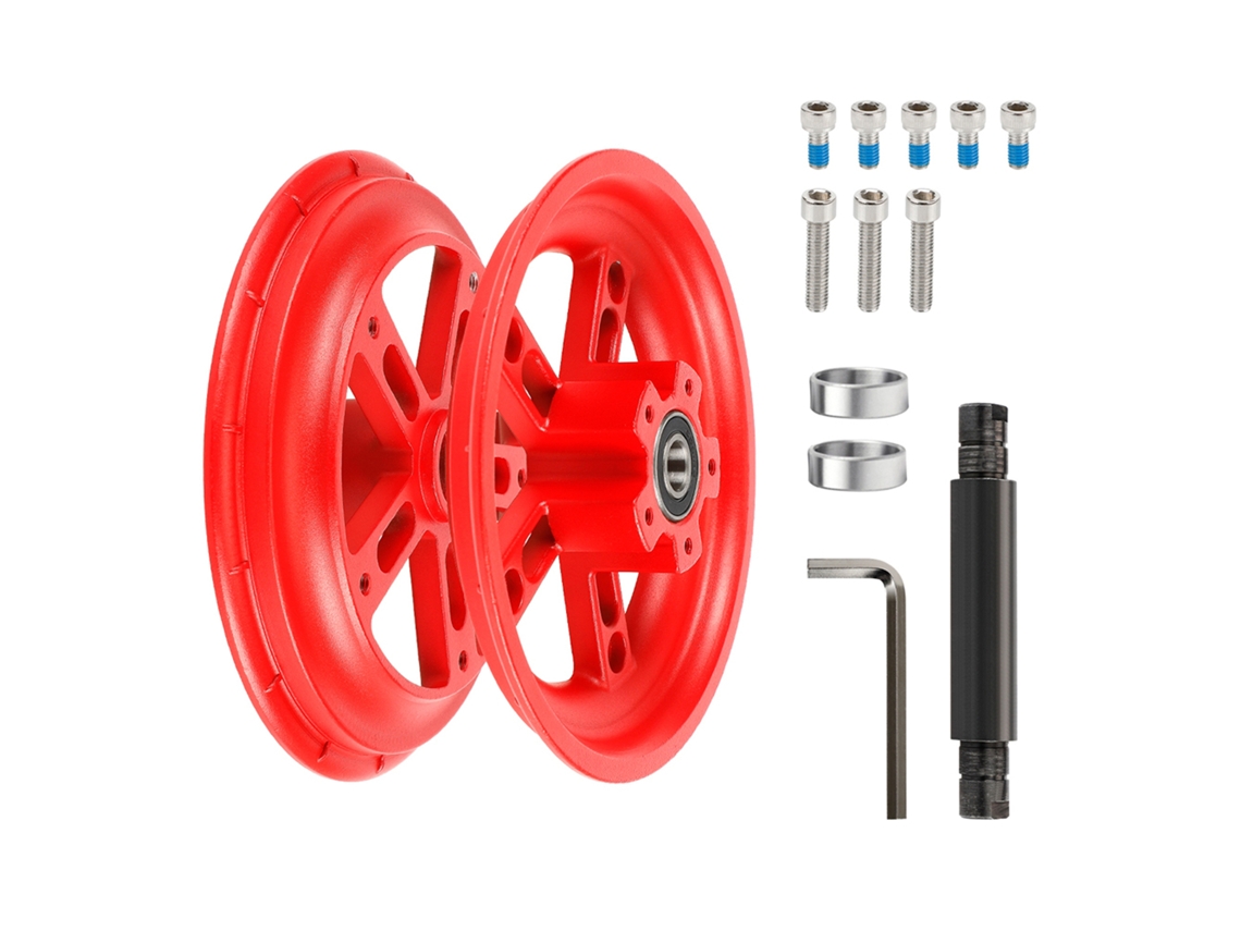 Roda Traseira De Liga De Alumínio Com Aro Dividido Para Scooter Elétrico 8.5 Polegadas Compatível Com Pro/pro2 Acessório De Pneu Sólido