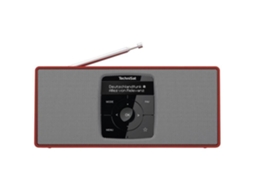 Digitradio 2 S Rádio de Bolso Dab Fm Bluetooth Dab Função Despertador Fm Recarregável Vermelho Prateado TECHNISAT