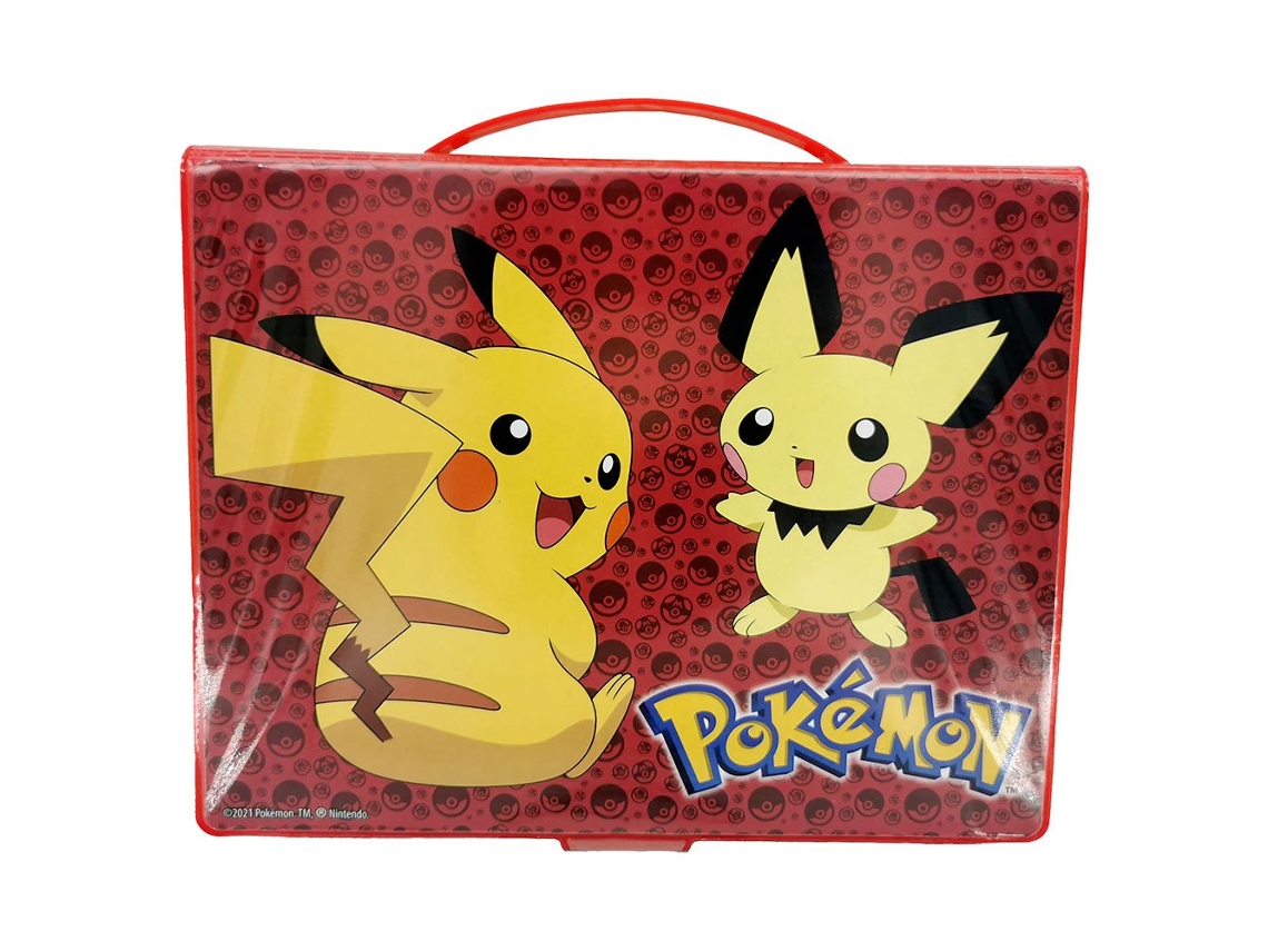 44 Set Arte Set Estilo de Pasta na Caixa Vermelhopokemon
