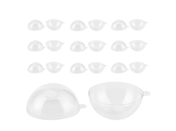 Pack de 10 Bolas de Plástico Transparentes para Decorações de Casamento e Natal LAXISCREED