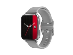 Smartwatches Tela Curva de 1 81 Polegadas Compatível com Iphone e Android Prata AUJEZON