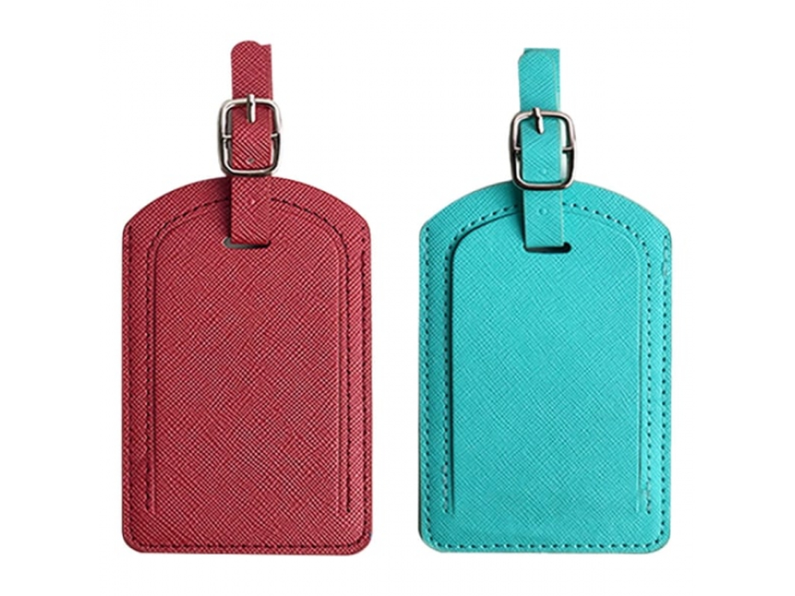 Conjunto de 5 Etiquetas BRILVIBERA com argola de aço para malas