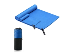 Toalha Refrescante de Microfibra, Secagem Rápida, Macia e Confortável para Natação, Fitness, Esportes e Praia, Azul Royal BRILVIBERA