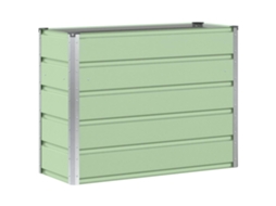 Conjunto 1 Floreira Vidaxl Verde Aço (100 X 40 X 75 Cm)