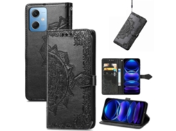 Capa De Celular Xiaomi Redmi Note 12 Explorer Em Couro Com Estampa De Mandala E Flores