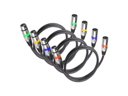 2026 set de 4 Cabos Xlr 300cm Macho para Fêmea para Microfone Áudio Ktv Stage Luz Dmx