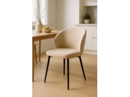 Cadeira Cusa Tecido - Beige