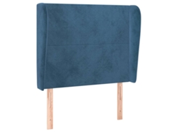 Cabeceira de cama VIDAXL Azul Veludo (83x23x128 cm )