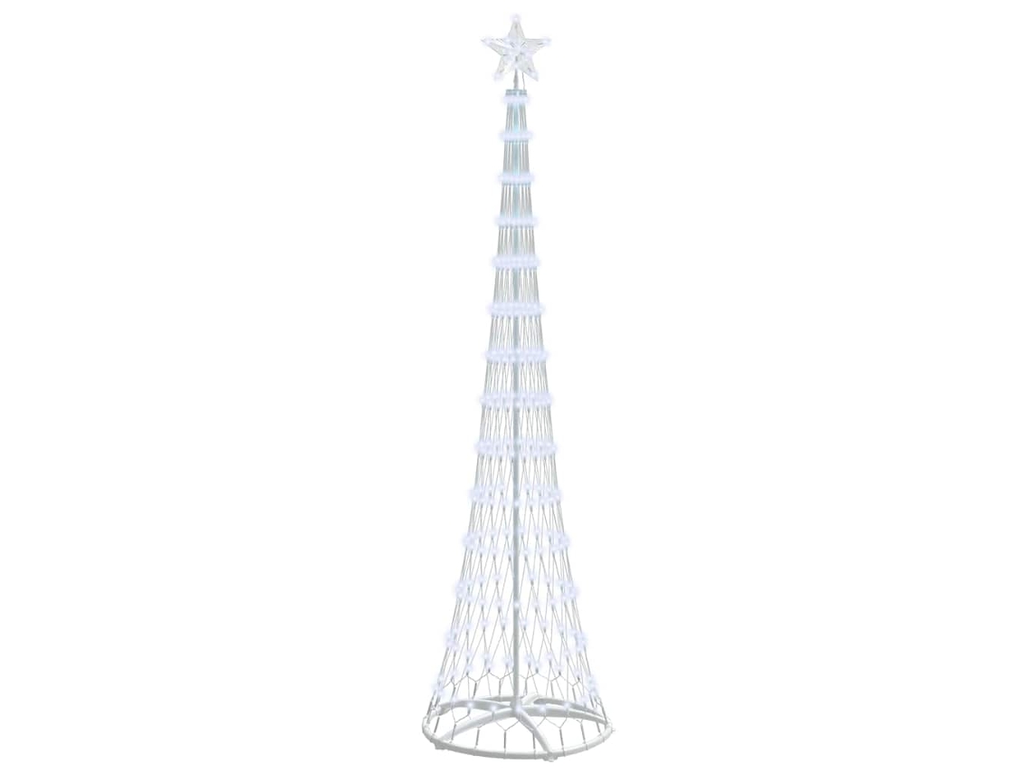 Decoração De Natal Vidaxl Branco Frio Metal (70 X 70 X 250 Cm)