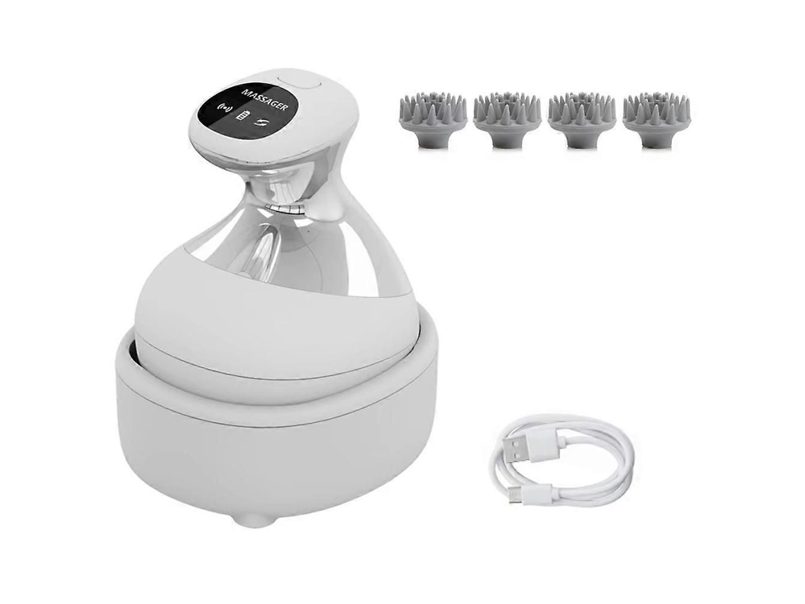 Massageador Elétrico de Couro Cabeludo com Terapia Luz Vermelha, Cabeça Portátil À Prova D'água, a Massamento Tecidos Profund GOKOCO