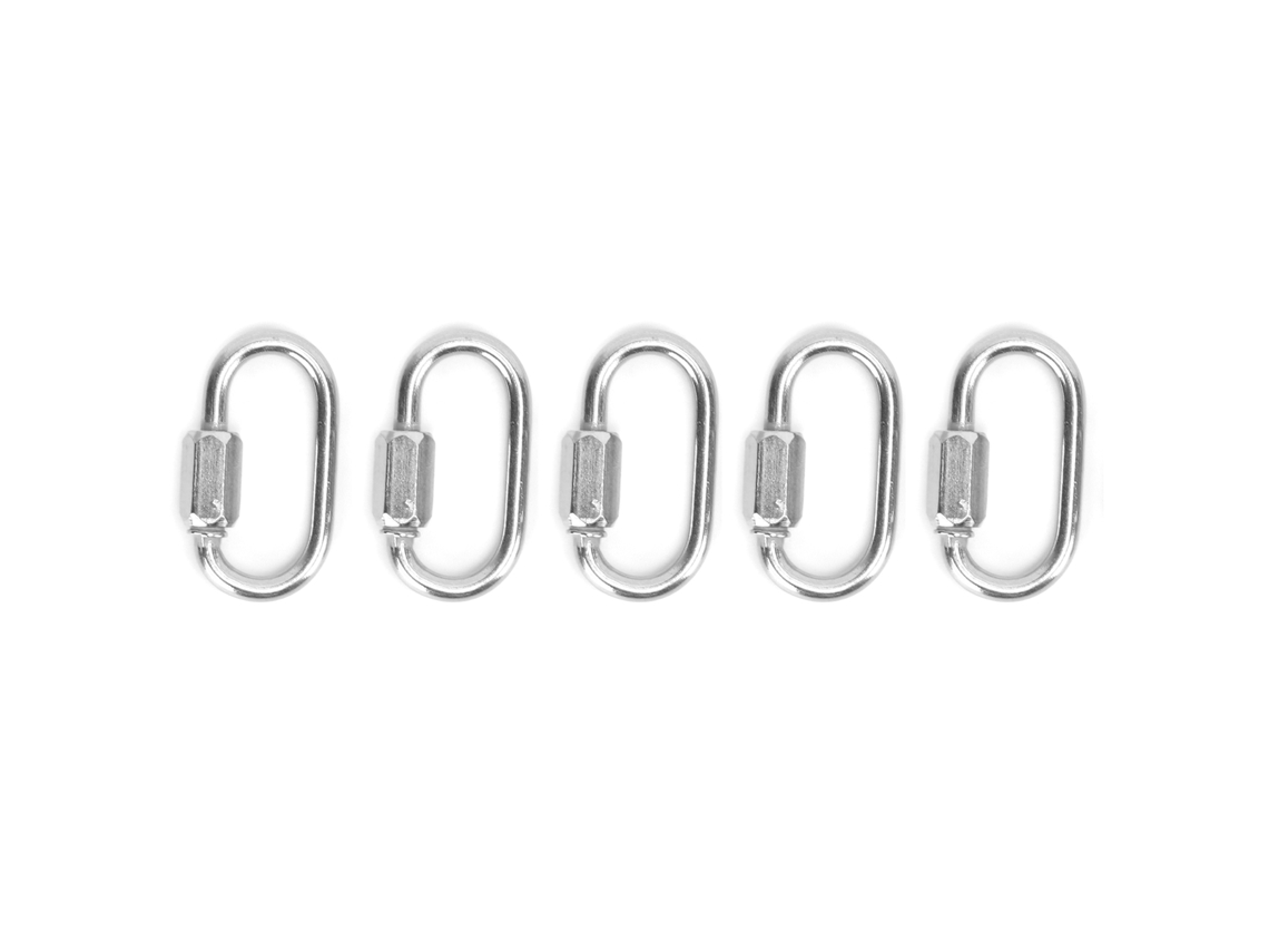 Carabina D Aço Inox 3.5mm 5un Engate Rápido