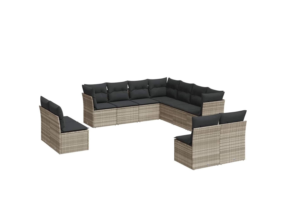 Garden Sofa Set, Garden Sofa Sets Vidaxl Cinzeto Rattan / Vime (n/a)