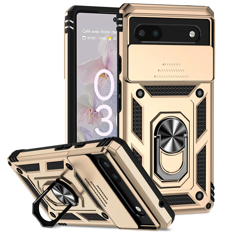 Capa Protetora Para Câmera (pixel 7) Com Anel Magnético, Capa De Celular Resistente A Impactos.