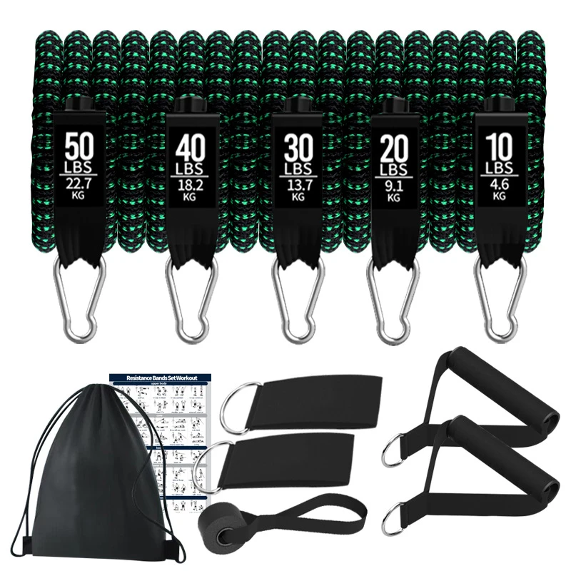 Faixa De Resistência (150 Lbs), Tiras Para Tornozelo, Expansor De Peito, Faixa Elástica Para Exercícios