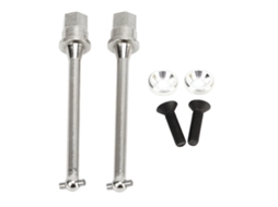 Mali 2 Pcs Eixo de Transmissão Traseiro para Carro Rc Axial Yeti Jr 1/18 Acessório de Reposição Prata