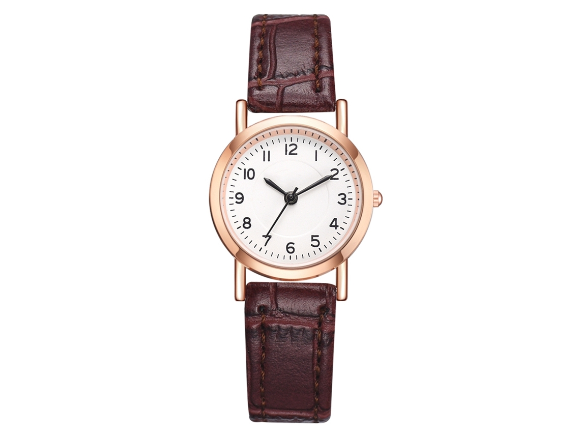 Relógio Feminino de Moda Xr3367 com Strass Relógio de Quartzo Marrom