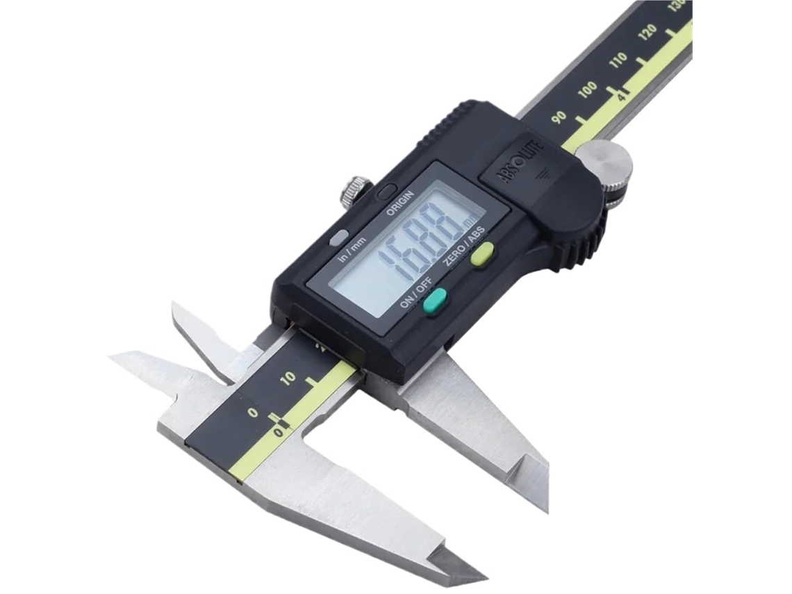 Paquímetro Digital, 6 Polegadas (150 Mm) Em Aço Inoxidável Com Visor Lcd Para Maior Padronização De Medições