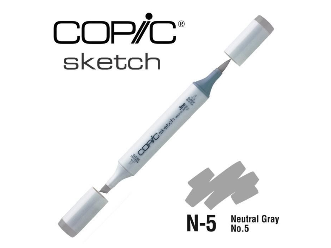 Copic - Marcador À Base De Álcool Copic Sketch N5 Cinza Neutro No.5