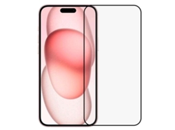 Película De Vidro Temperado Completa Preto Para Iphone 15