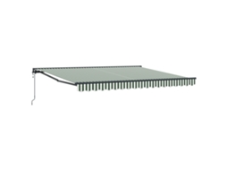 Conjunto 1 Toldo Retrátil Vidaxl Verde Alumínio (400 × 300 Cm)