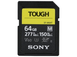 Sony Cartão Memória Sdxc M Tough Series 64Gb Uhs-Ii Class 10 U3 V60