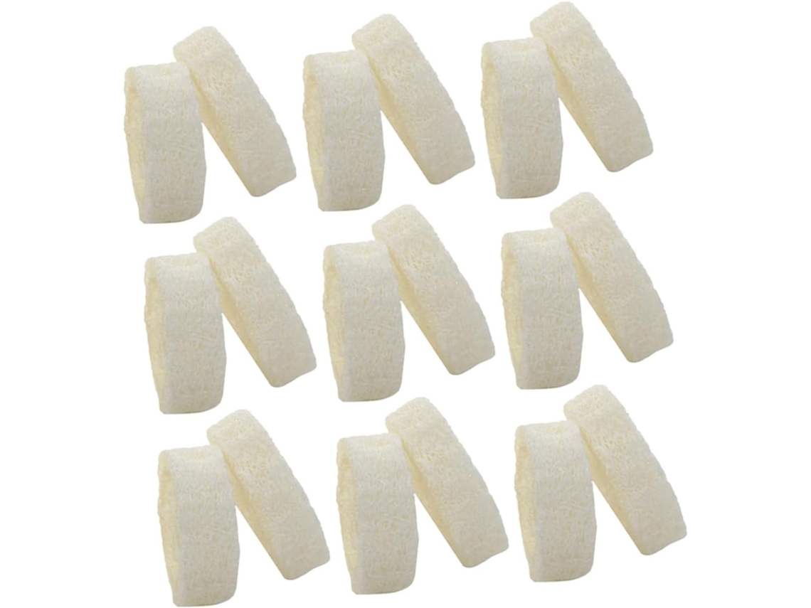 Conjunto De 25 Esponjas Bucha Vegetal Para Esfoliação Natural, Com Formato De Galhos Abóbora, Acessório De Banho Para