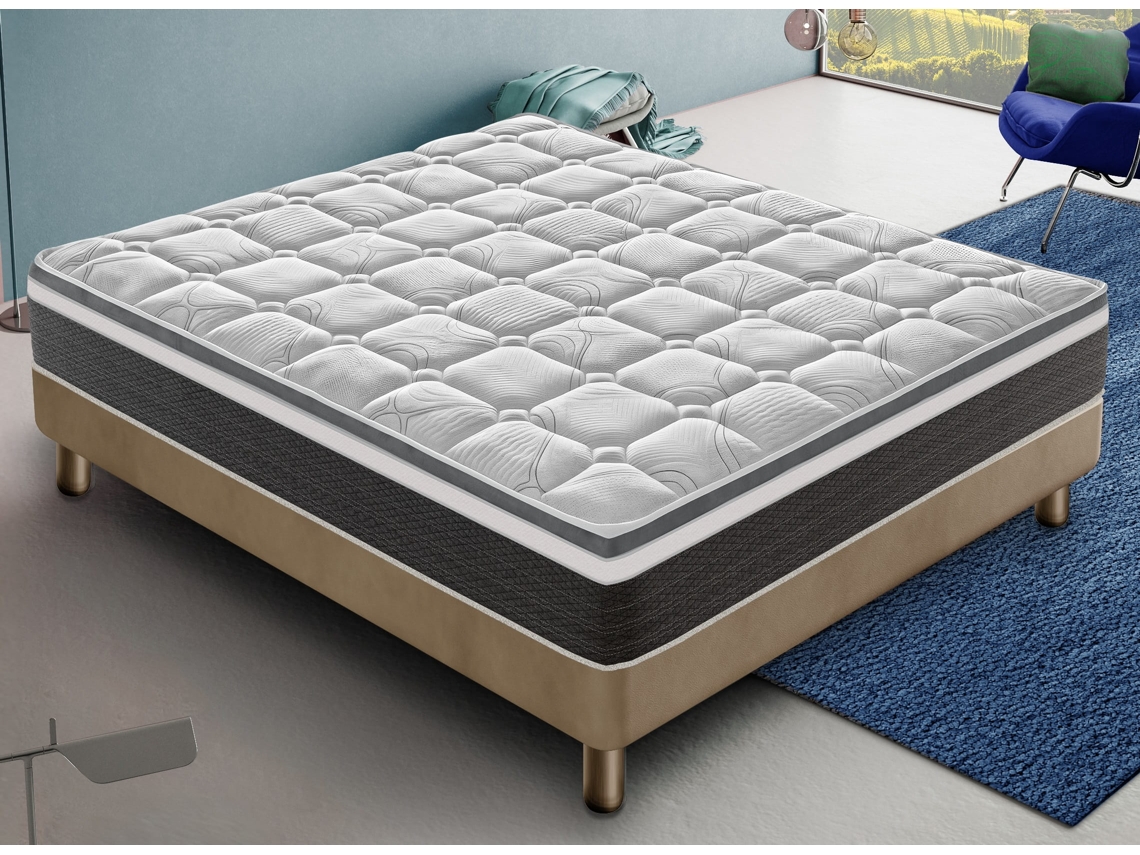 Colchão Ilovesleep Anna ( 90x190x30 Cm, Espuma Hr + Viscoelástica)