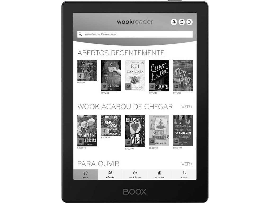 E-Reader BOOX Go 6 WookReader (Outlet Caixa Aberta - Preto)