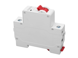 Disjuntor CC (capacidade de interrupção de 6000A, segurança)