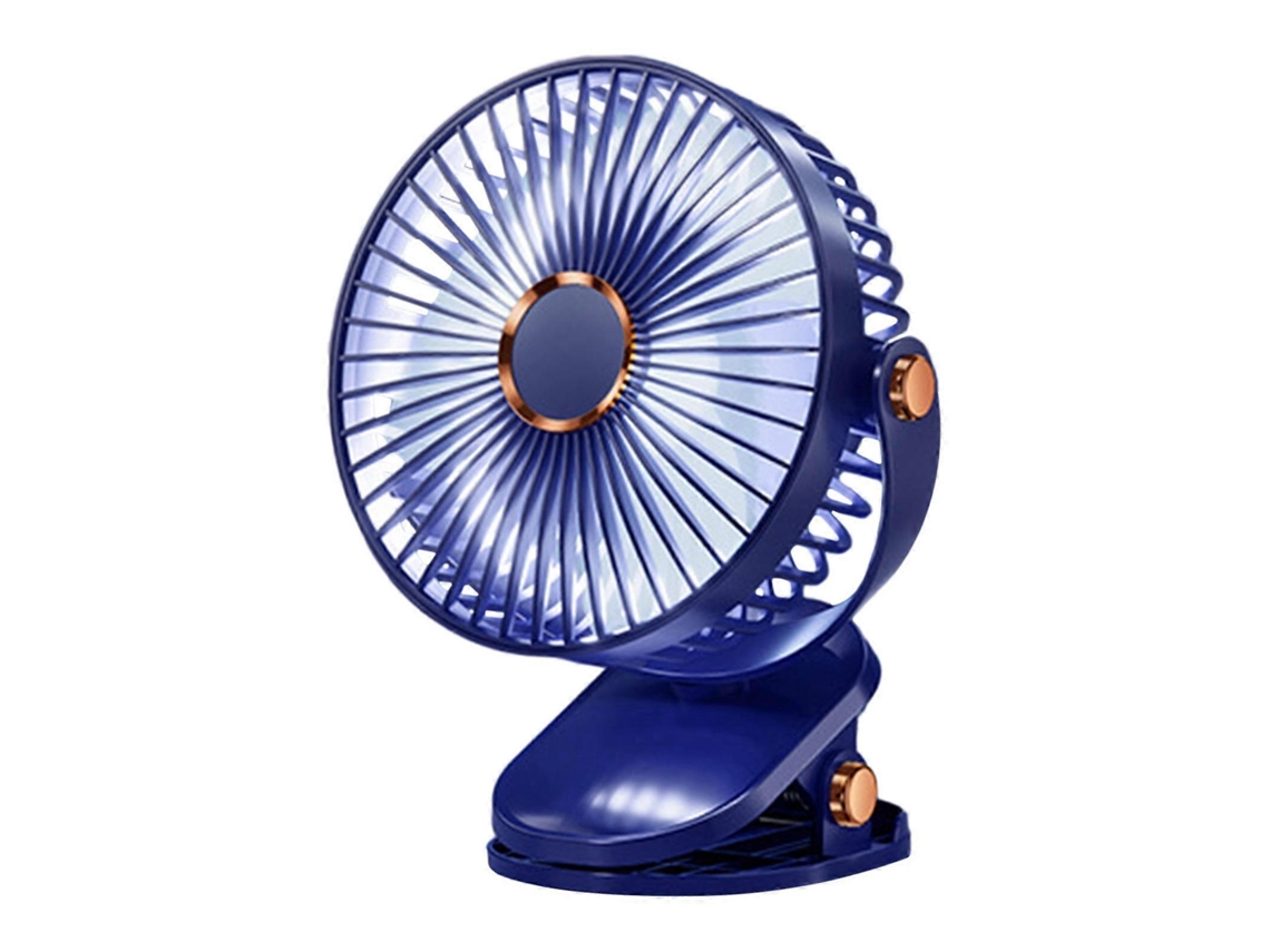 Mini Ventilador de Clipe com 5 Velocidades, Rotação de 720°, para Quarto, Camping, Mesa, Escritório, Usb, Portátil, Silencioso, Pessoal BRILVIBERA