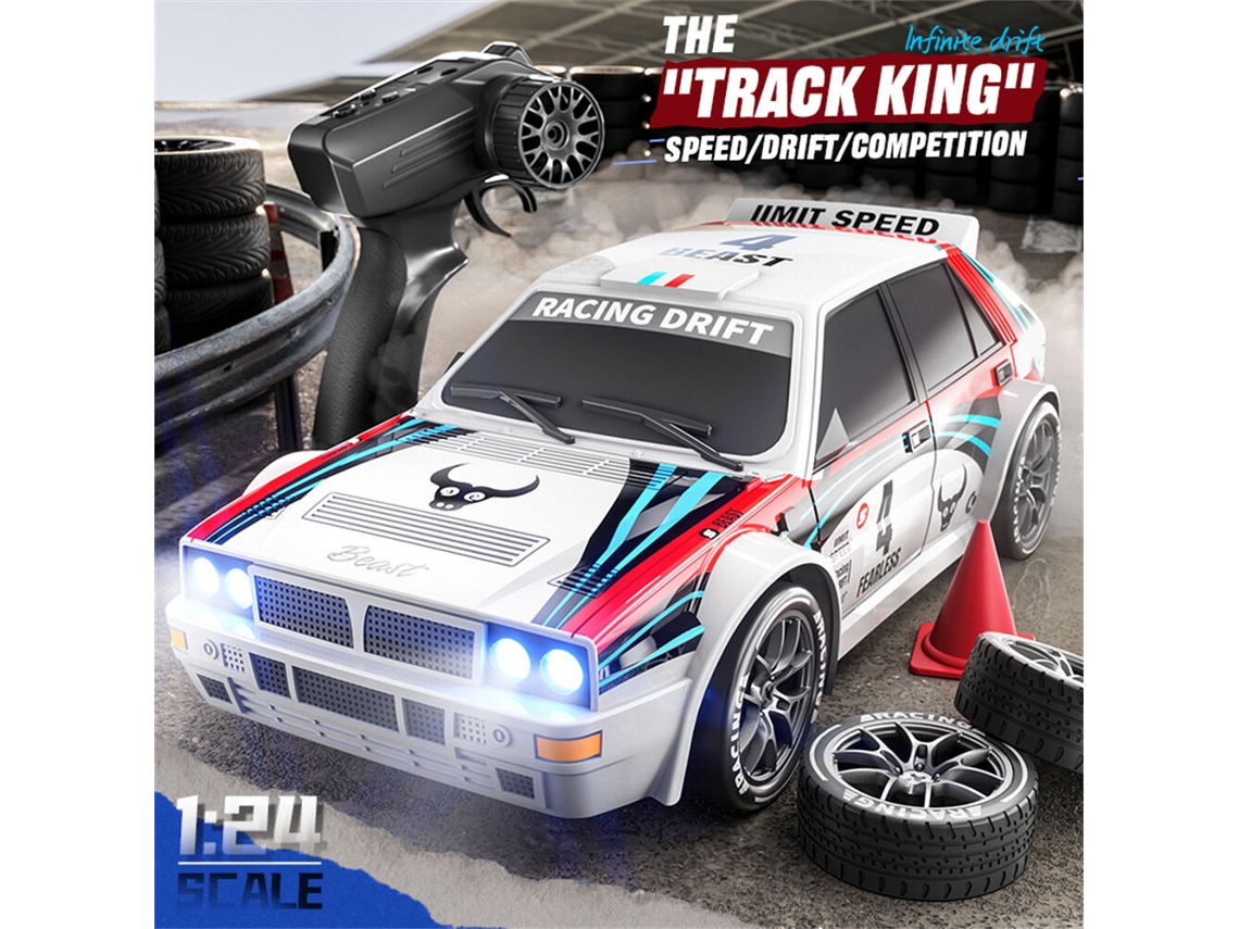 uma Bateriazll Sg204 Pro Rtr 1/24 2.4g 4wd Drift Rc Car Mini Led Light Remote Control High Speed ​​on road Racing Vehicle Model Boys Gifts Toys MDUG