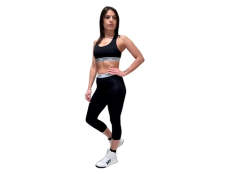 Leggins De Mulher Guess Activewear Algodão Preto (s)