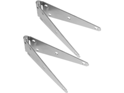 Conjunto de 2 Dobradiças Robustas e Seguras de 25 Cm com Acabamento em Zinco para Portão, Ideais para Uso Externo. SFUSHOS