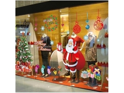 Autocolantes Estáticos para Montras de Natal, Decoração Paredes Diy, Multifuncional, Moderno STELASPLEN