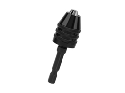 Mandril Para Furadeira Sem Chave 0,3-6,5mm Com Adaptador De Cone Hexagonal 1/4" De Troca Rápida