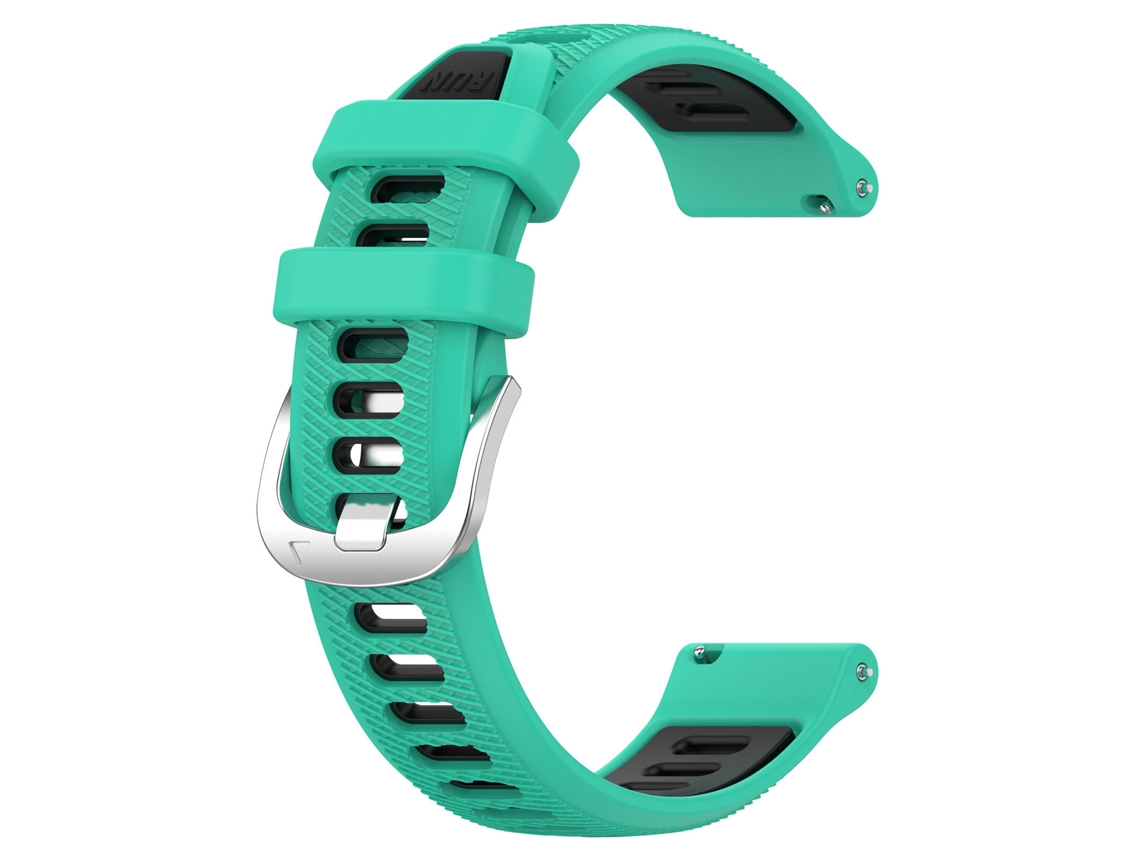 Bracelete De Silicone Para Relógio Para Garmin Forerunner 265s, 26518mm Ciano Hexinyigjly