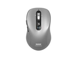 Rato Sem Fio PORT DESIGN (6 Botões - Até 3200 DPI - Cinzento)
