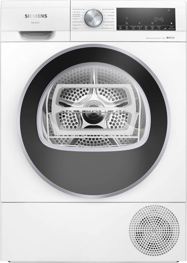 Máquina de Secar Roupa SIEMENS WQ45G2D2EP (9 kg - Bomba de Calor - Branco)