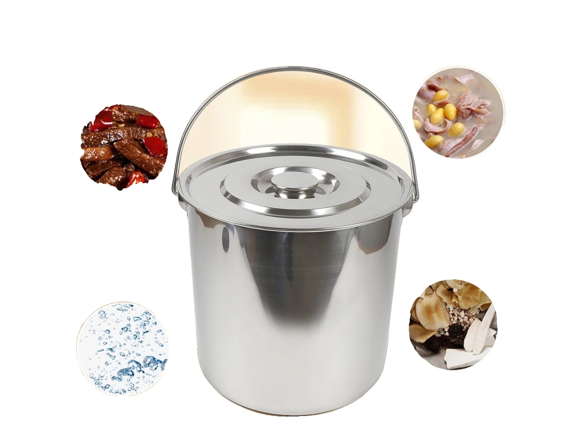 Balde De Leite De Aço Inoxidável De 20l, Ecológico, Construção Durável, Uso Versátil