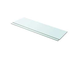 Vidaxl Prateleiras 2 Pcs 100x30 Cm Vidro Transparente