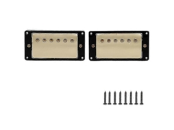 Conjunto de Captadores Humbucker para Guitarra Elétrica 50+52 Mm Bobina Dupla Dourado Compatível com Lp AQUAFORGE