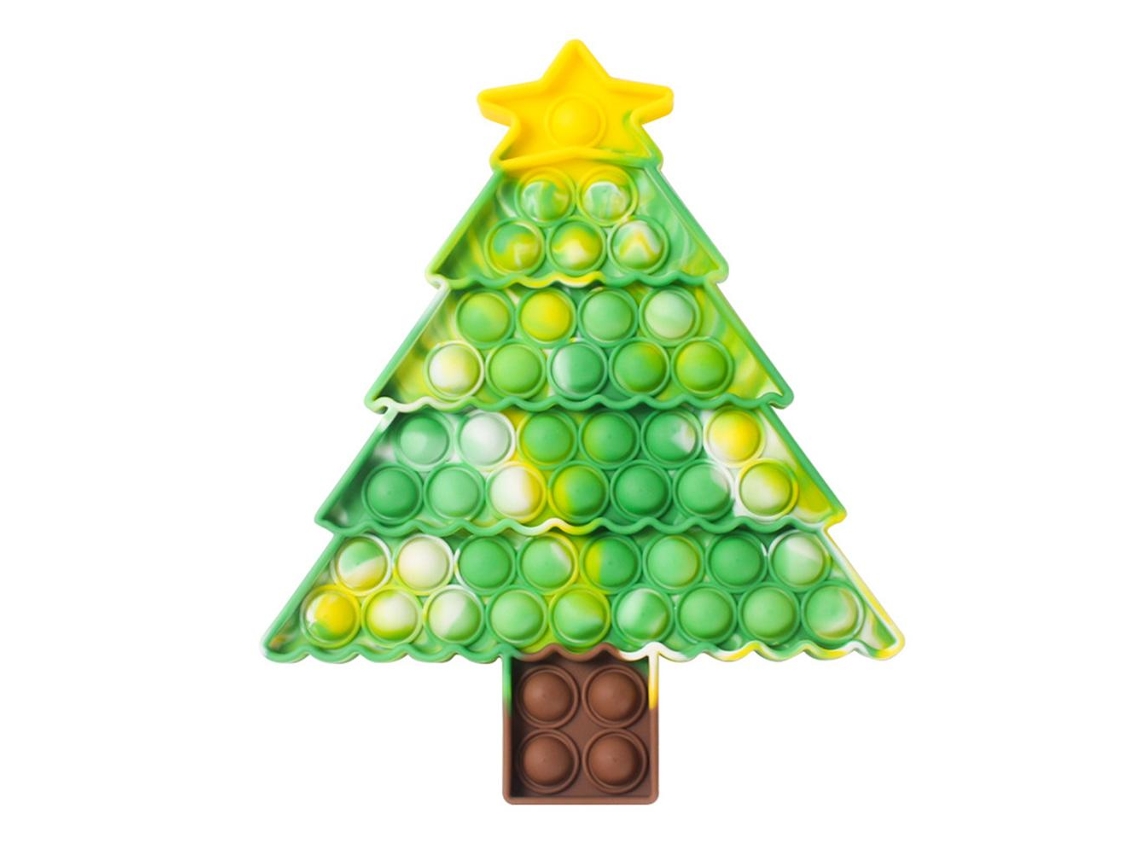 Ats brinquedo de Silicone da Série de Natal, Brinquedo Educativo Anti estresse para Crianças, Push Bubbles, Presente de Aniversário e Natal