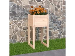Vidaxl Vaso/floreira 40x40x81 Cm Pinho Maciço